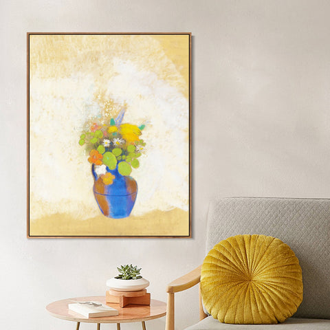 INVIN ART Framed Canvas Series#068 by Odilon Redon Wall Art Living Room Home Office Decorations