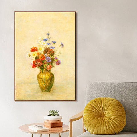 INVIN ART Framed Canvas Series#069 by Odilon Redon Wall Art Living Room Home Office Decorations