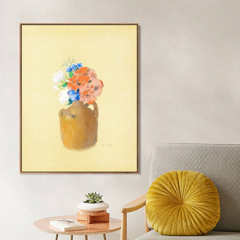 INVIN ART Framed Canvas Series#070 by Odilon Redon Wall Art Living Room Home Office Decorations