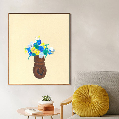 INVIN ART Framed Canvas Series#072 by Odilon Redon Wall Art Living Room Home Office Decorations