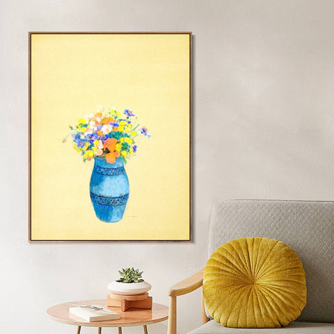 INVIN ART Framed Canvas Series#081 by Odilon Redon Wall Art Living Room Home Office Decorations
