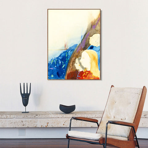 INVIN ART Framed Canvas Series#092 by Odilon Redon Wall Art Living Room Home Office Decorations
