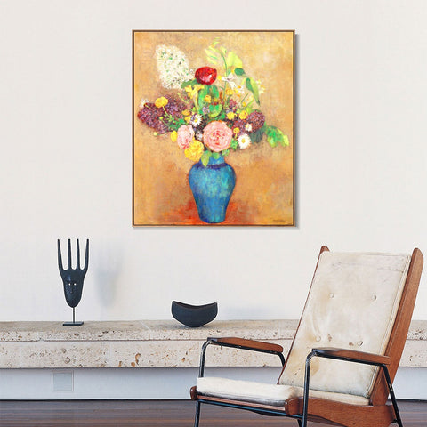INVIN ART Framed Canvas Series#096 by Odilon Redon Wall Art Living Room Home Office Decorations