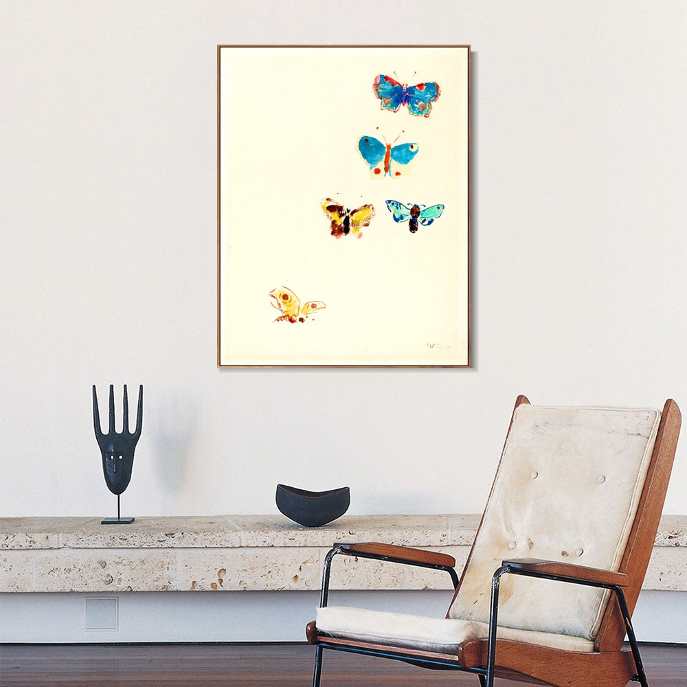 INVIN ART Framed Canvas Series#110 by Odilon Redon Wall Art Living Room Home Office Decorations