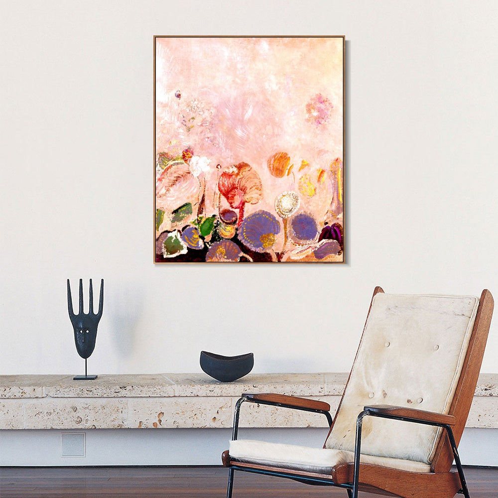 INVIN ART Framed Canvas Series#128 by Odilon Redon Wall Art Living Room Home Office Decorations