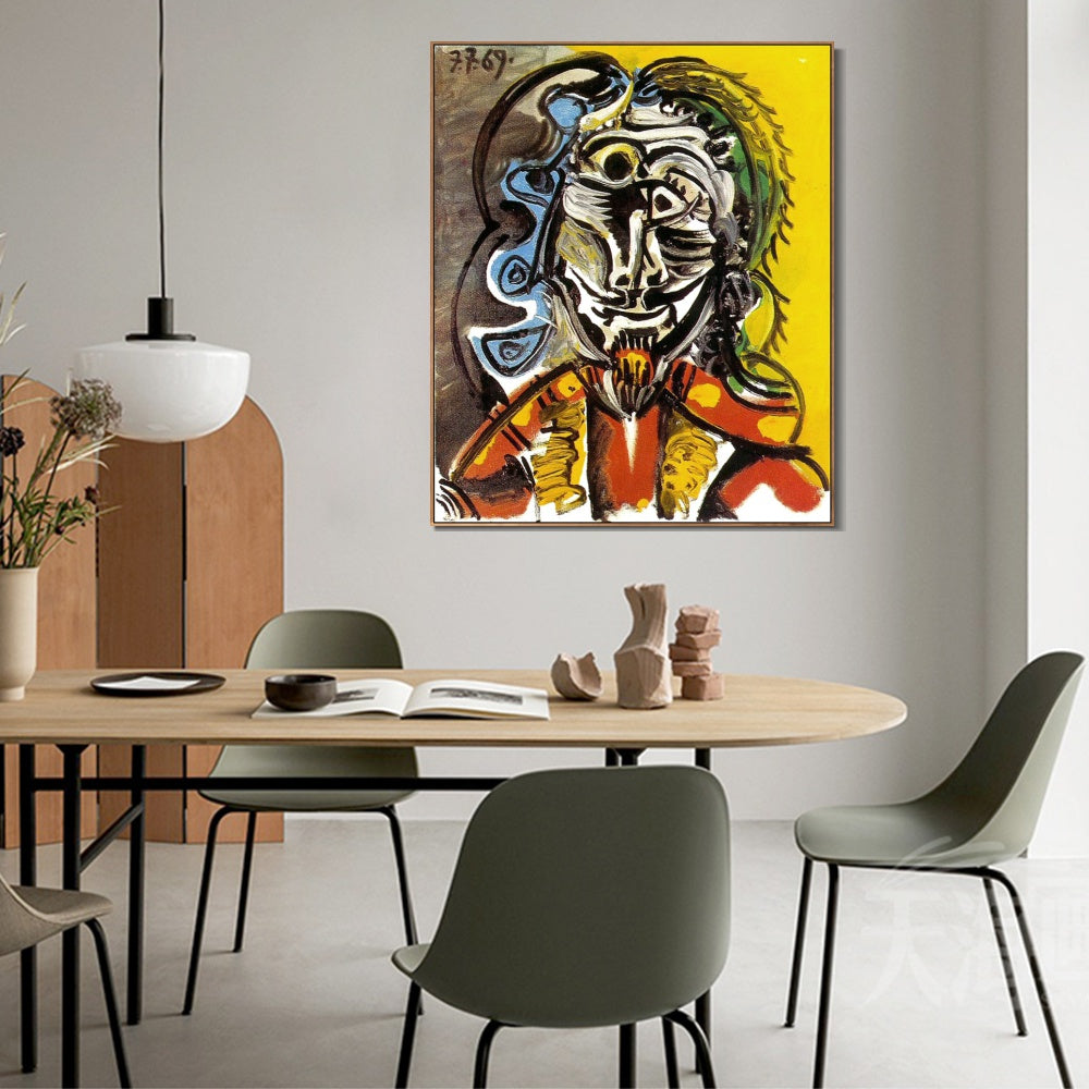 INVIN ART Framed Canvas Giclee Print Art Series#367 by Pablo Picasso Wall Art
