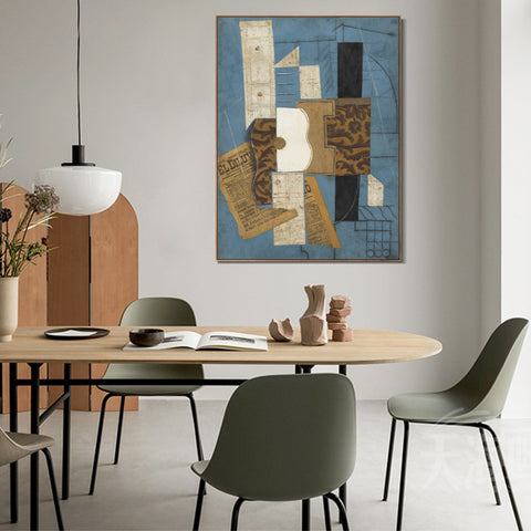 INVIN ART Framed Canvas Giclee Print Art Series#371 by Pablo Picasso Wall Art Living Room Home Office Decorations