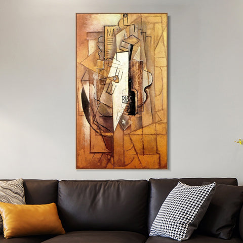 INVIN ART Framed Canvas Giclee Print Art Series#386 by Pablo Picasso Wall Art Living Room Home Office Decorations