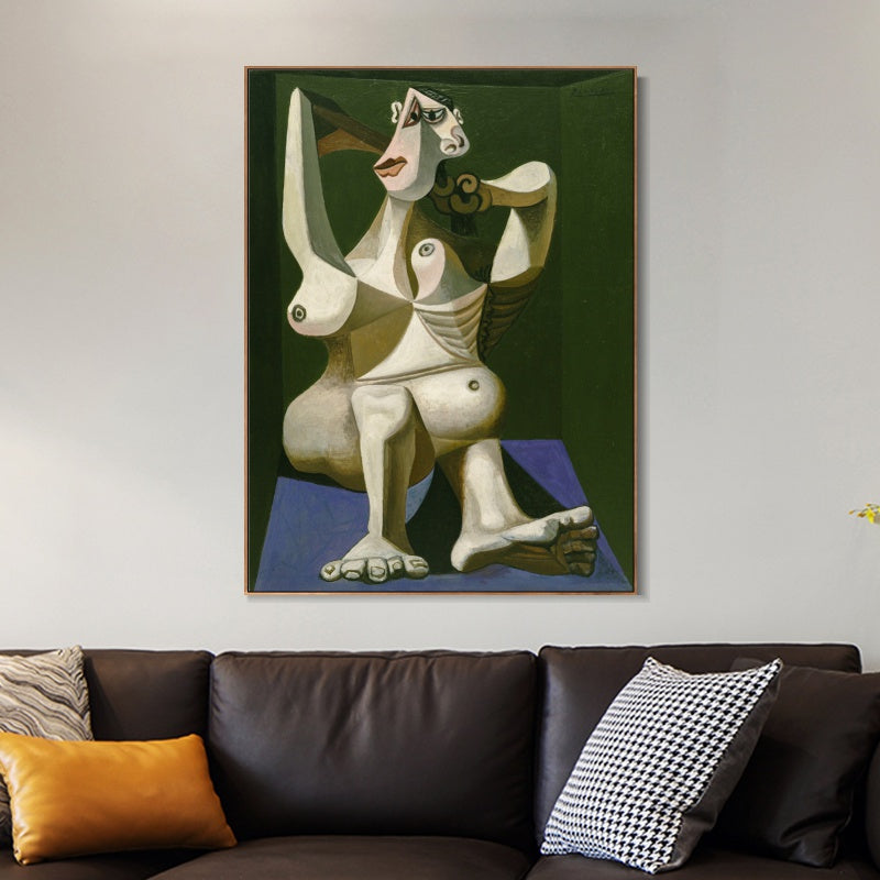 INVIN ART Framed Canvas Giclee Print Art Series#387 by Pablo Picasso Wall Art