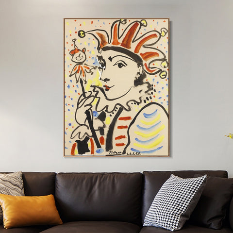 INVIN ART Framed Canvas Giclee Print Art Series#392 by Pablo Picasso Wall Art Living Room Home Office Decorations