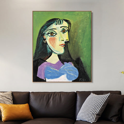 INVIN ART Framed Canvas Giclee Print Art Series#401 by Pablo Picasso Wall Art Living Room Home Office Decorations