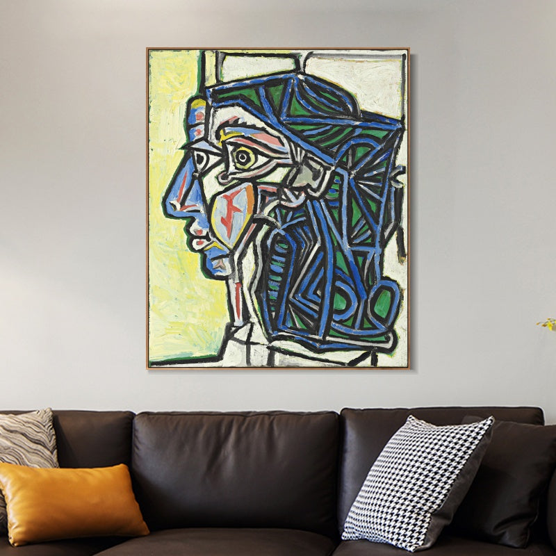 INVIN ART Framed Canvas Giclee Print Art Series#404 by Pablo Picasso Wall Art