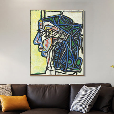 INVIN ART Framed Canvas Giclee Print Art Series#404 by Pablo Picasso Wall Art Living Room Home Office Decorations
