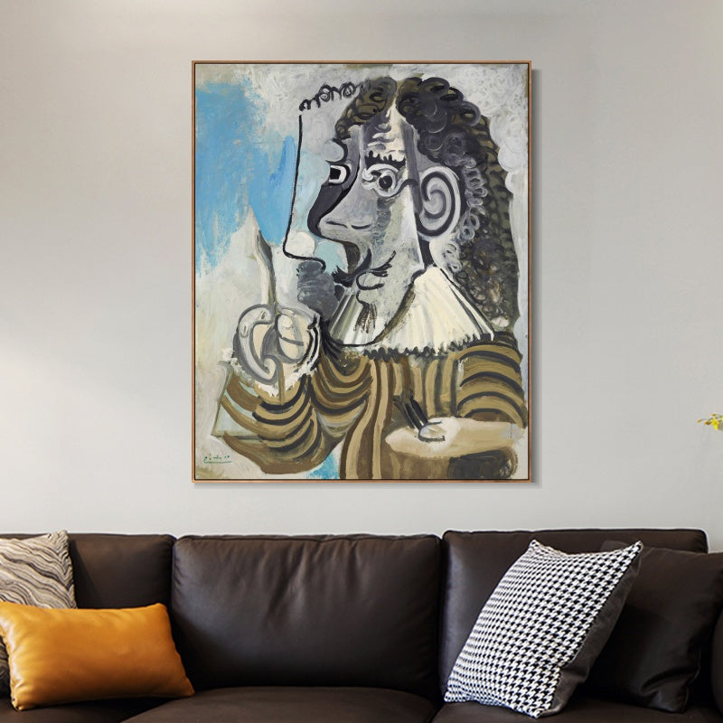 INVIN ART Framed Canvas Giclee Print Art Series#407 by Pablo Picasso Wall Art