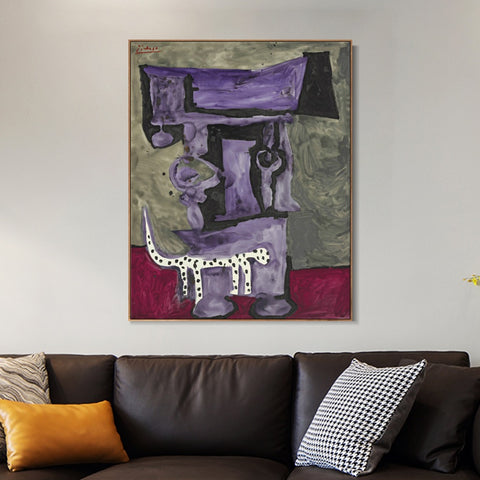 INVIN ART Framed Canvas Giclee Print Art Series#409 by Pablo Picasso Wall Art Living Room Home Office Decorations