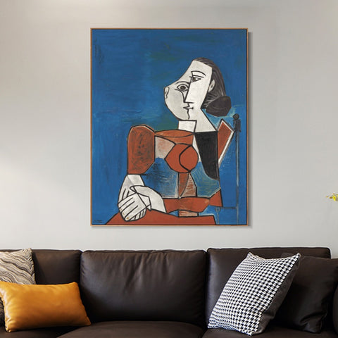 INVIN ART Framed Canvas Giclee Print Art Series#410 by Pablo Picasso Wall Art Living Room Home Office Decorations