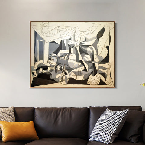 INVIN ART Framed Canvas Giclee Print Art Series#419 by Pablo Picasso Wall Art Living Room Home Office Decorations