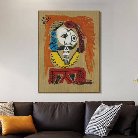 INVIN ART Framed Canvas Giclee Print Art Series#421 by Pablo Picasso Wall Art Living Room Home Office Decorations