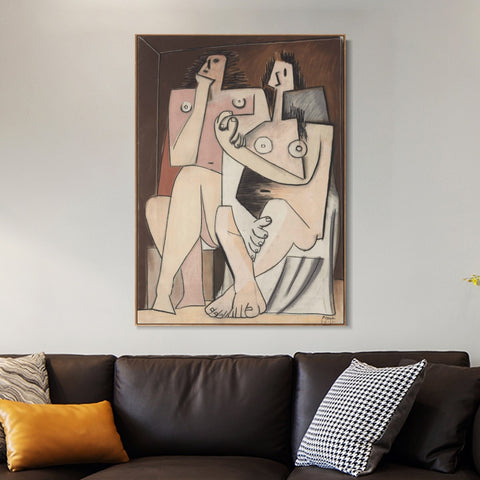 INVIN ART Framed Canvas Giclee Print Art Series#429 by Pablo Picasso Wall Art Living Room Home Office Decorations