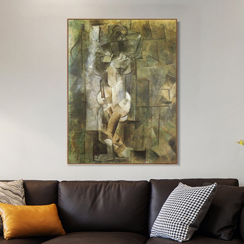 INVIN ART Framed Canvas Giclee Print Art Series#435 by Pablo Picasso Wall Art Living Room Home Office Decorations