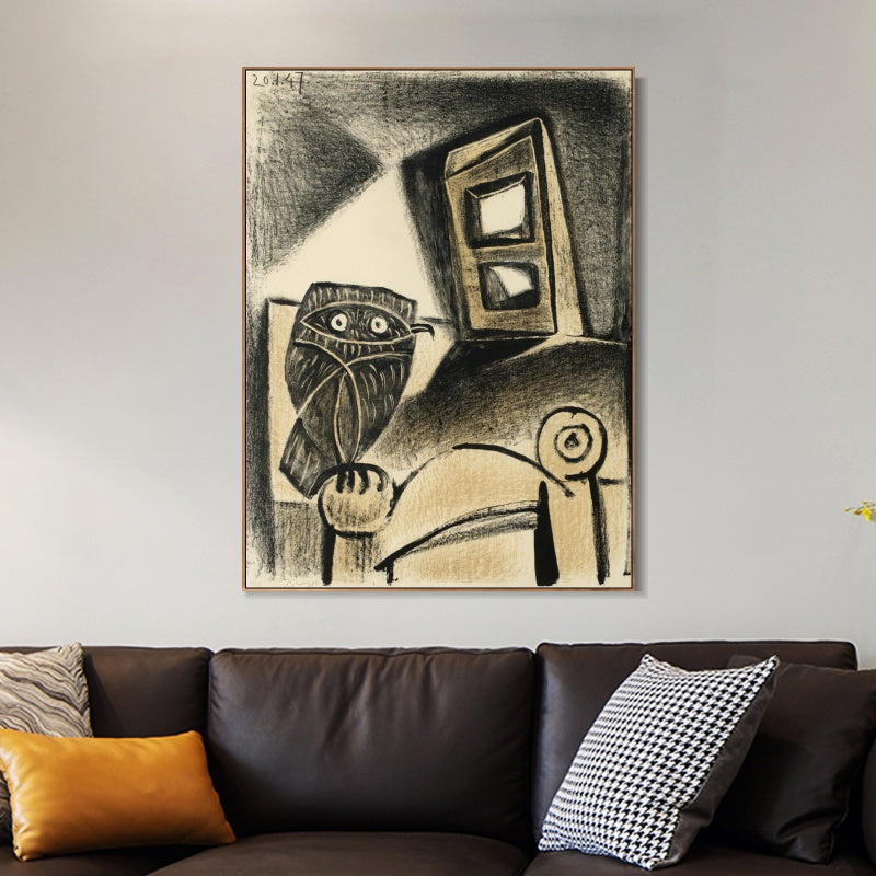 INVIN ART Framed Canvas Giclee Print Art Series#438 by Pablo Picasso Wall Art