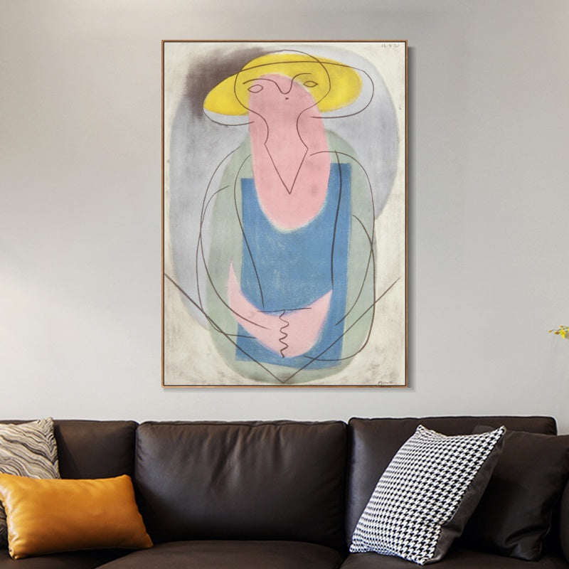 INVIN ART Framed Canvas Giclee Print Art Series#439 by Pablo Picasso Wall Art