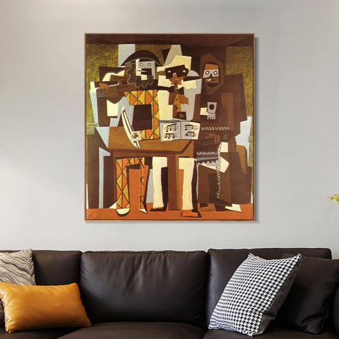 INVIN ART Framed Canvas Giclee Print Art Series#445 by Pablo Picasso Wall Art Living Room Home Office Decorations