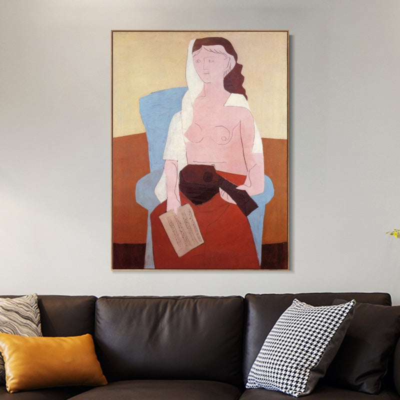 INVIN ART Framed Canvas Giclee Print Art Series#448 by Pablo Picasso Wall Art
