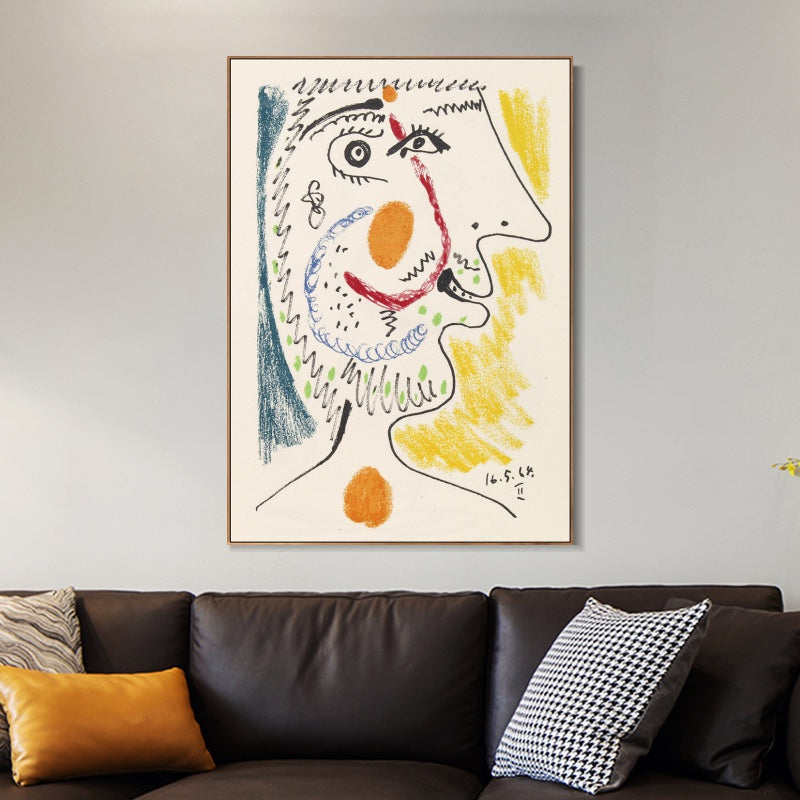 INVIN ART Framed Canvas Giclee Print Art Series#452 by Pablo Picasso Wall Art