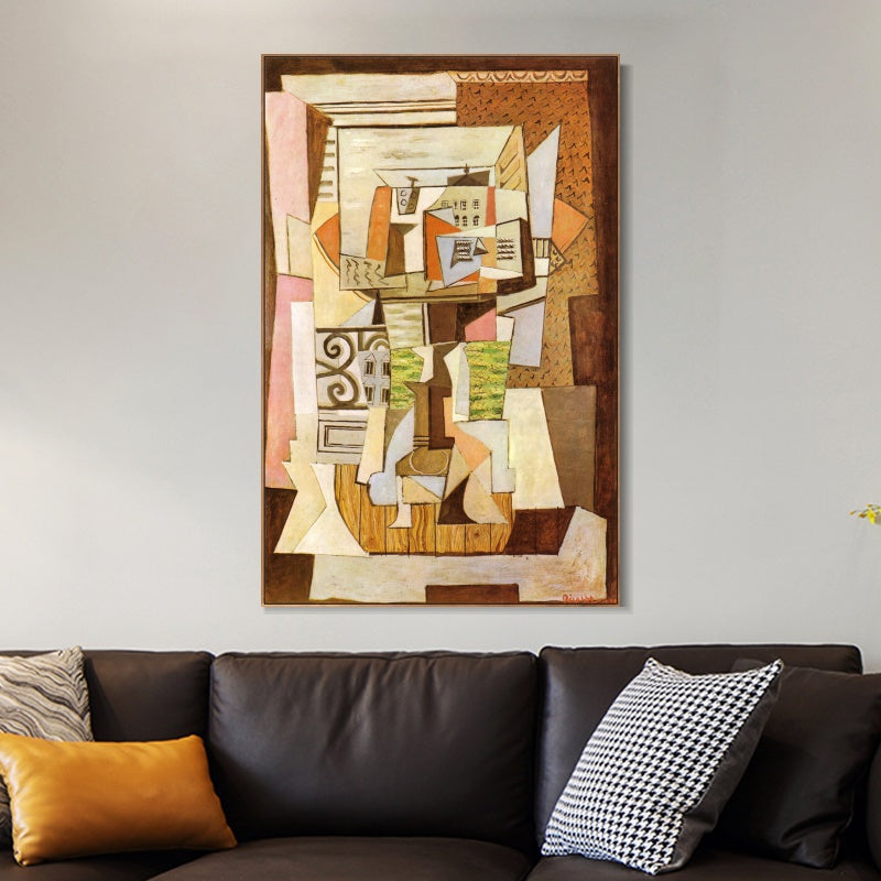 INVIN ART Framed Canvas Giclee Print Art Series#453 by Pablo Picasso Wall Art