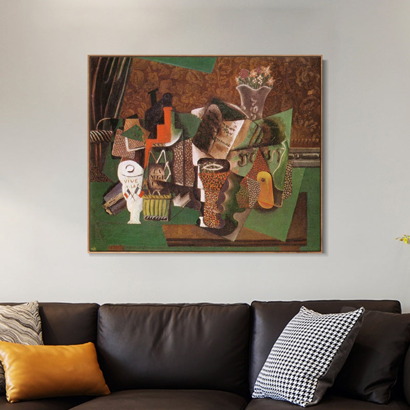INVIN ART Framed Canvas Giclee Print Art Series#455 by Pablo Picasso Wall Art