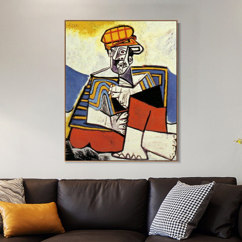 INVIN ART Framed Canvas Giclee Print Art Series#458 by Pablo Picasso Wall Art Living Room Home Office Decorations