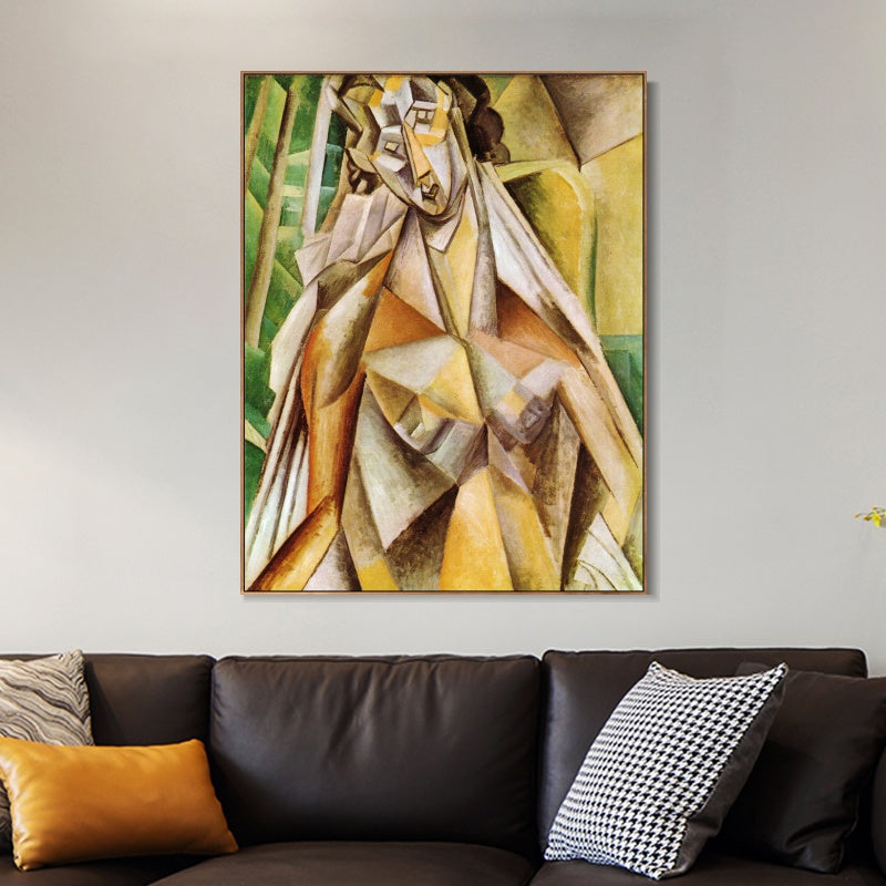 INVIN ART Framed Canvas Giclee Print Art Series#459 by Pablo Picasso Wall Art