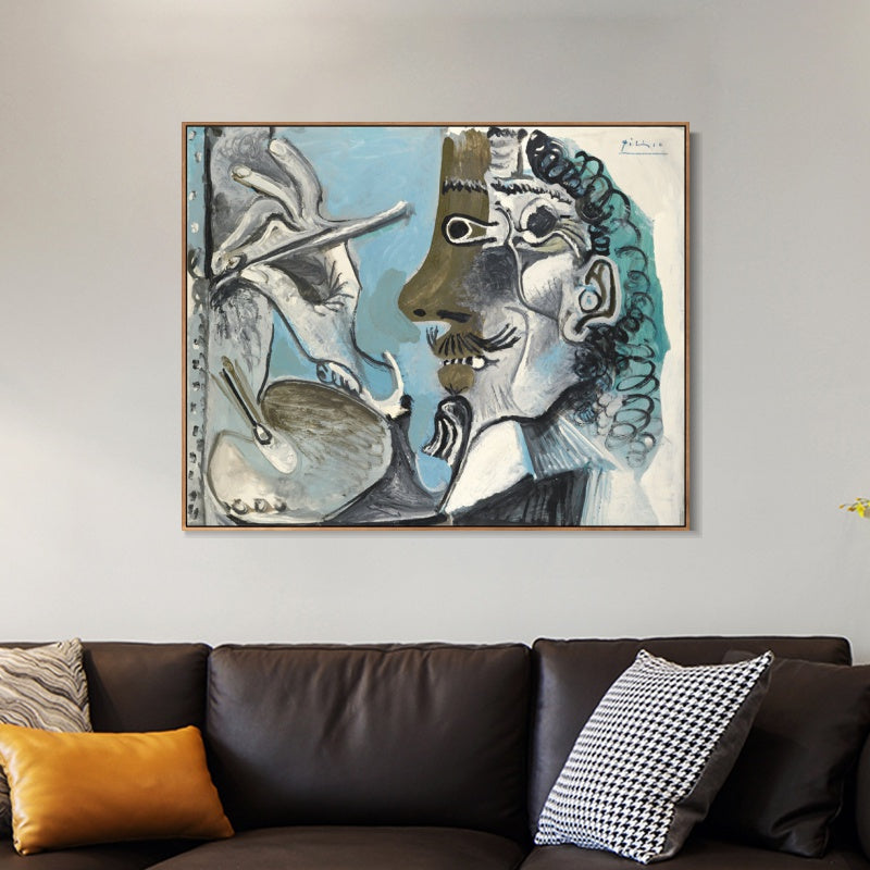 INVIN ART Framed Canvas Giclee Print Art Series#464 by Pablo Picasso Wall Art