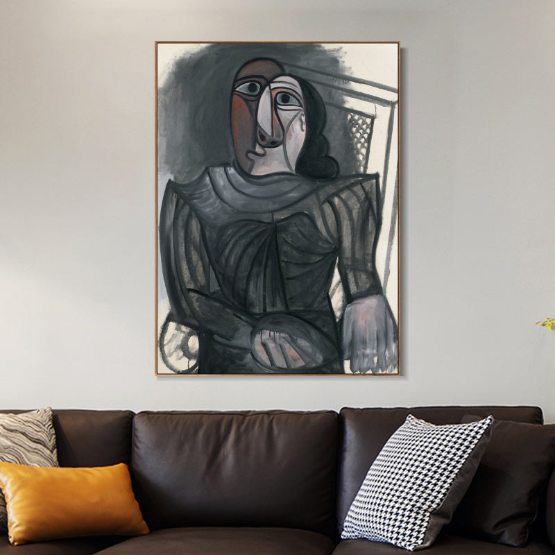 INVIN ART Framed Canvas Giclee Print Art Series#471 by Pablo Picasso Wall Art