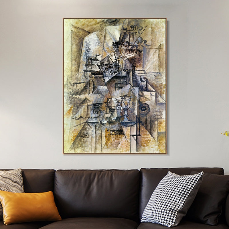 INVIN ART Framed Canvas Giclee Print Art Series#474 by Pablo Picasso Wall Art