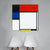 INVIN ART Framed Canvas Series#010 by Piet Cornelies Mondrian Wall Art Living Room Home Office Decorations