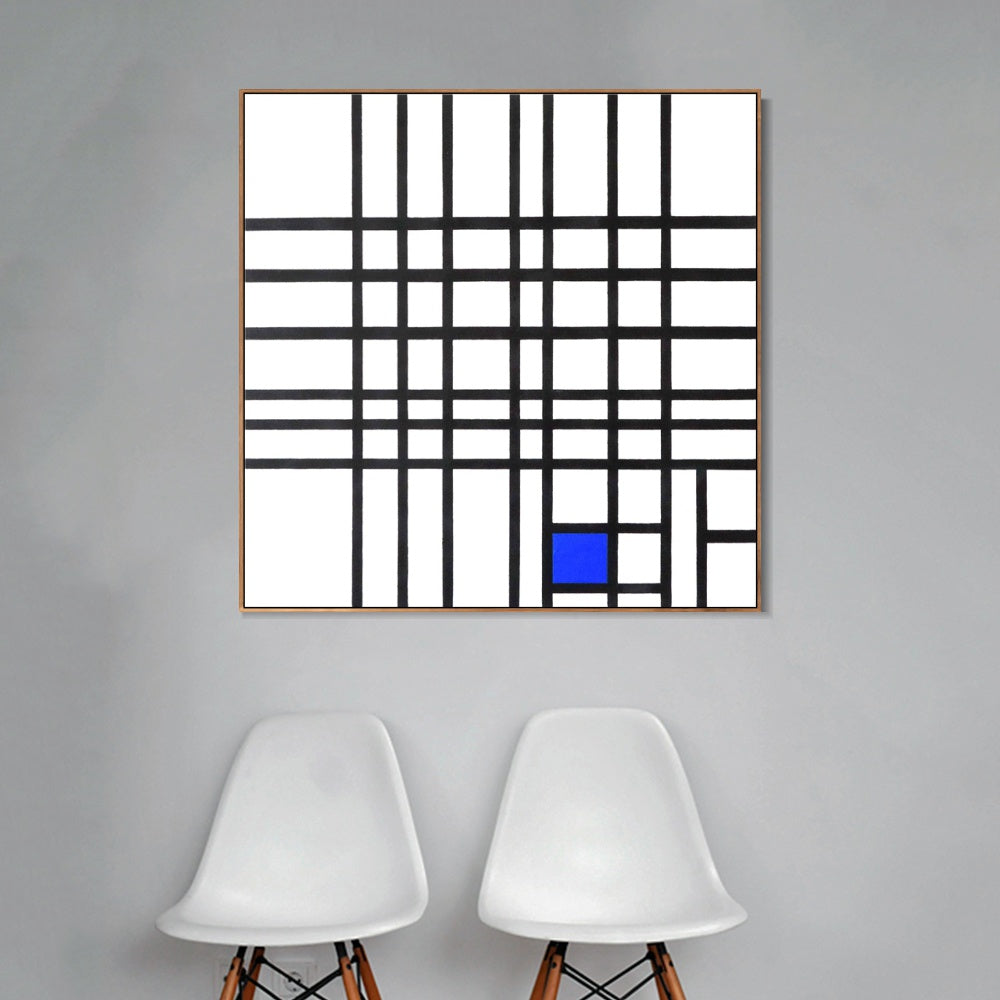 INVIN ART Framed Canvas Series#018 by Piet Cornelies Mondrian Wall Art Living Room Home Office Decorations