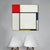 INVIN ART Framed Canvas Series#025 by Piet Cornelies Mondrian Wall Art Living Room Home Office Decorations