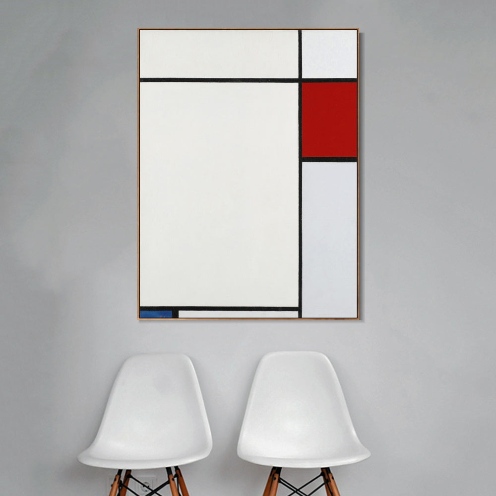 INVIN ART Framed Canvas Series#039 by Piet Cornelies Mondrian Wall Art Living Room Home Office Decorations
