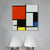 INVIN ART Framed Canvas Series#041 by Piet Cornelies Mondrian Wall Art Living Room Home Office Decorations
