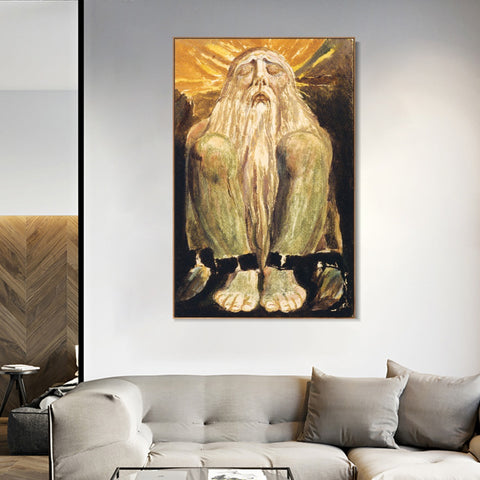 INVIN ART Framed Canvas Giclee Print Art Finals Week As Told#2 by William Blake Wall Art Living Room Home Office Decorations