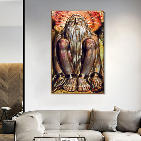 INVIN ART Framed Canvas Giclee Print Art Finals Week As Told#3 by William Blake Wall Art Living Room Home Office Decorations