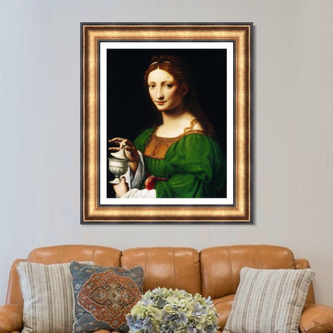 INVIN ART Framed Canvas Art Giclee Print Series#006 by Leonardo da Vinci Wall Art Living Room Home Office Decorations