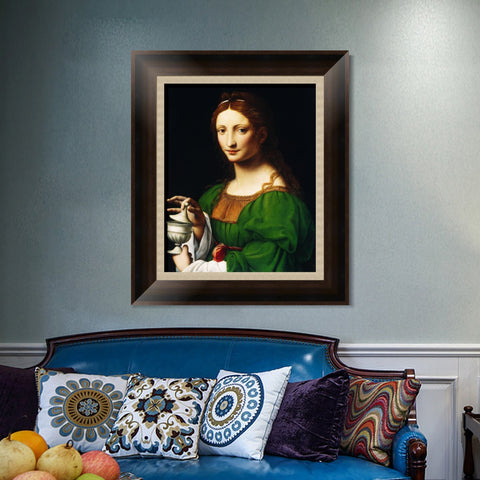 INVIN ART Framed Canvas Art Giclee Print Series#006 by Leonardo da Vinci Wall Art Living Room Home Office Decorations