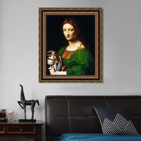 INVIN ART Framed Canvas Art Giclee Print Series#006 by Leonardo da Vinci Wall Art Living Room Home Office Decorations