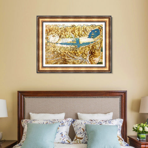 INVIN ART Framed Canvas Art Giclee Print Series#012 by Leonardo da Vinci Wall Art Living Room Home Office Decorations