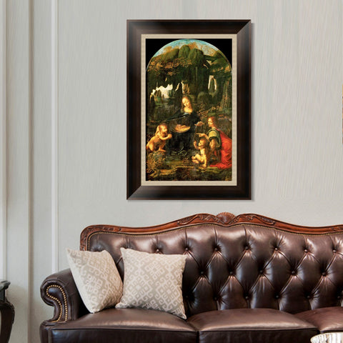 INVIN ART Framed Canvas Art Giclee Print Series#016 by Leonardo da Vinci Wall Art Living Room Home Office Decorations