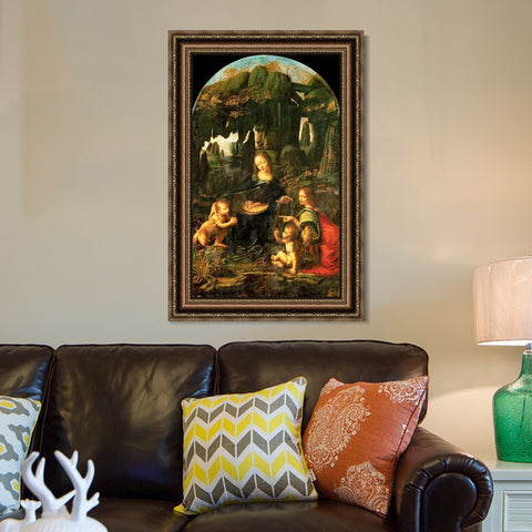 INVIN ART Framed Canvas Art Giclee Print Series#016 by Leonardo da Vinci Wall Art Living Room Home Office Decorations