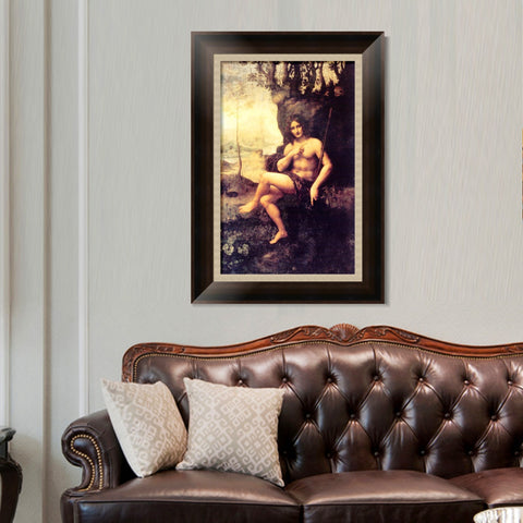 INVIN ART Framed Canvas Art Giclee Print Series#017 by Leonardo da Vinci Wall Art Living Room Home Office Decorations